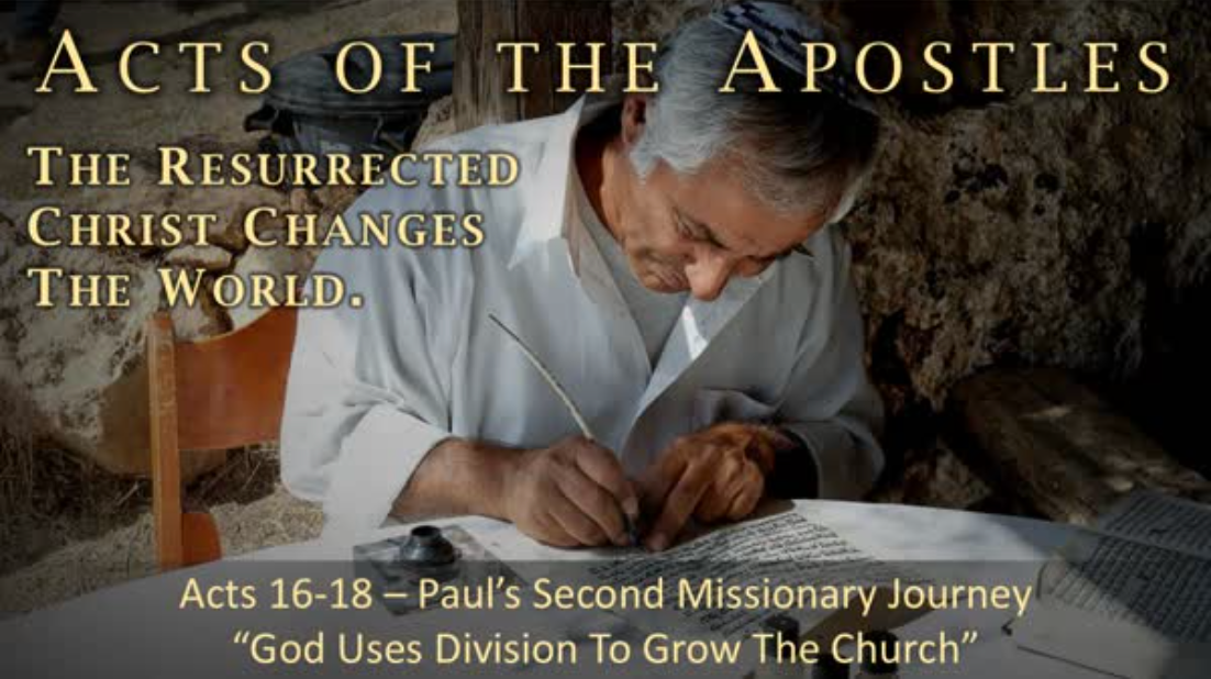 "Paul's Second Missionary Journey," Acts 16-18