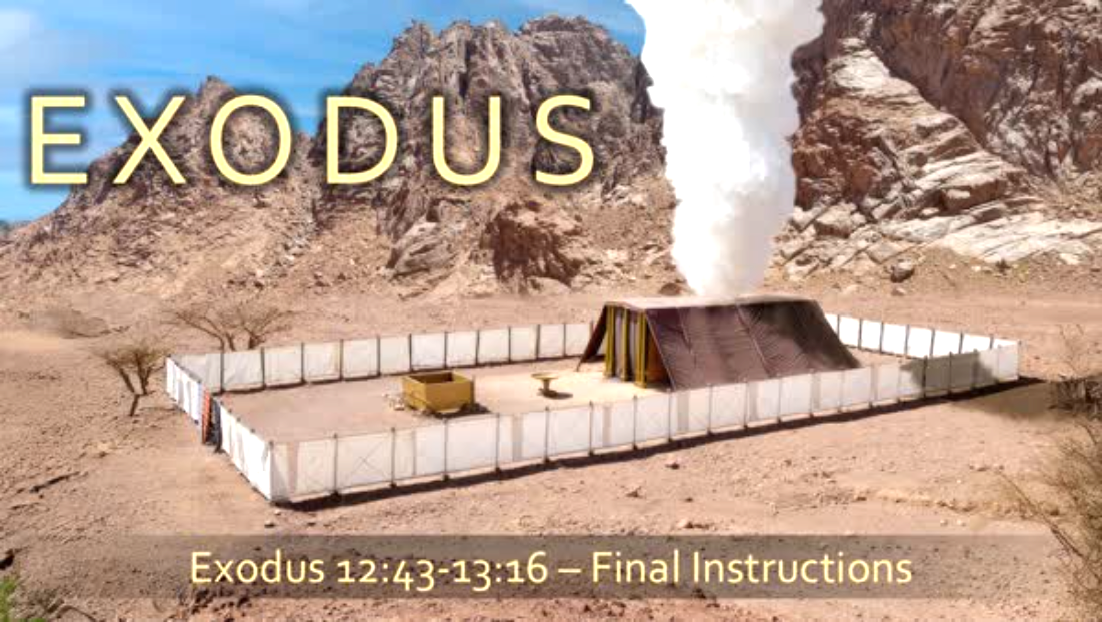 "Final Instructions," Exodus 12:43 - 13:16